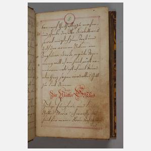 Handschriftliches Gebetbuch 1779
