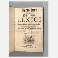 Fortsetzung des allgemeinen Historischen Lexici111