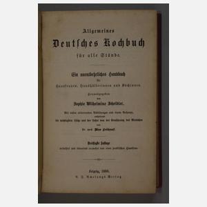 Acht alte Kochbücher