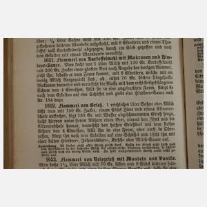 Acht alte Kochbücher