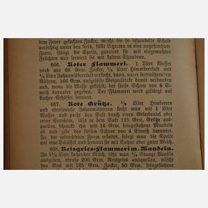 Acht alte Kochbücher