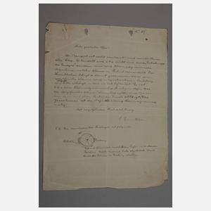 Brief und Autograph Albert Einstein