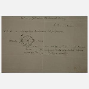 Brief und Autograph Albert Einstein