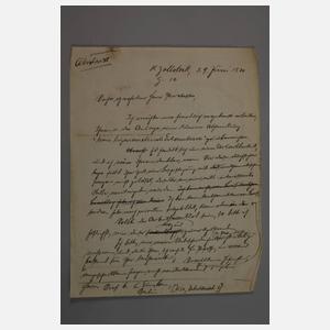 Brief und Autograph Albert Einstein