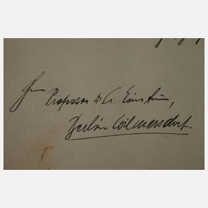 Brief und Autograph Albert Einstein