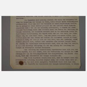 Brief und Autograph Albert Einstein