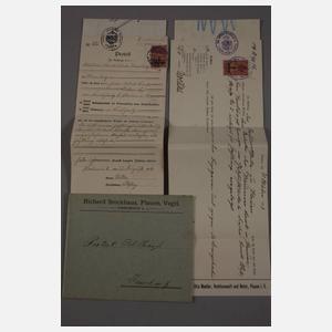 Papiernachlass Schlosserei Stockhaus Plauen