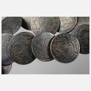 Konvolut historische Münzknöpfe