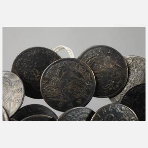 Konvolut historische Münzknöpfe