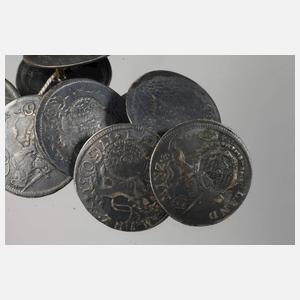 Konvolut historische Münzknöpfe