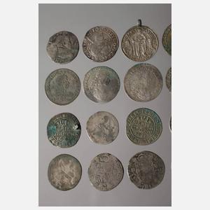 Konvolut historische Silbermünzen
