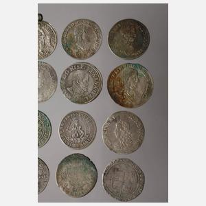 Konvolut historische Silbermünzen