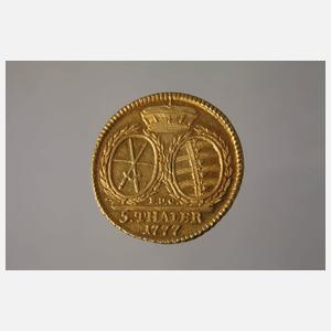 5 Taler Sachsen Gold