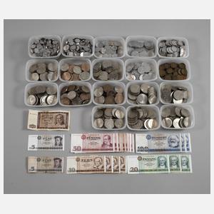 Sammlung Münzen und Banknoten DDR