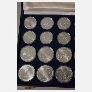 Konvolut Silbermünzen Olympiade Montreal 1976