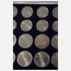 Konvolut Silbermünzen Olympiade Montreal 1976