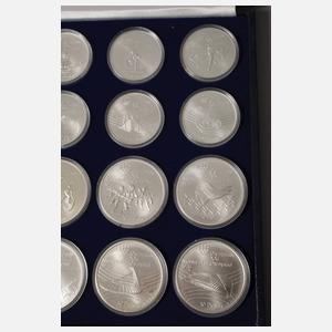 Konvolut Silbermünzen Olympiade Montreal 1976