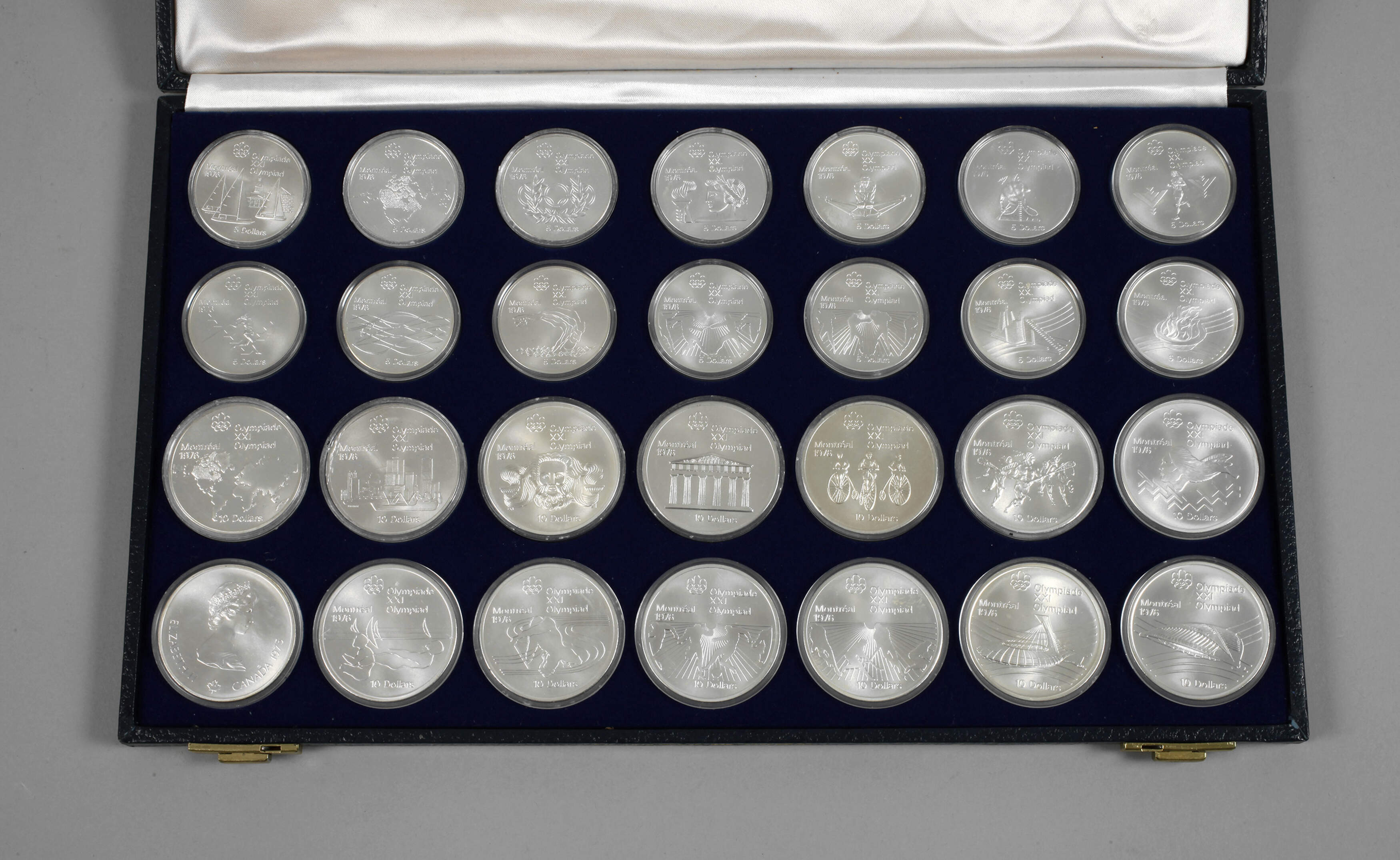 Konvolut Silbermünzen Olympiade Montreal 1976