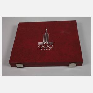 Konvolut Silbermünzen Olympiade Moskau 1980