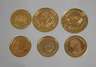 Sechs Goldmünzen 585