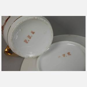 Puppenservice mit Kindermotiven