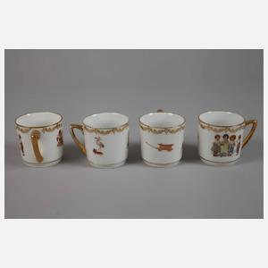 Puppenservice mit Kindermotiven