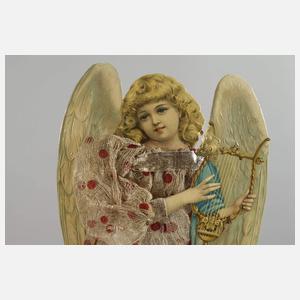 Sechs große Oblaten als Weihnachtsengel