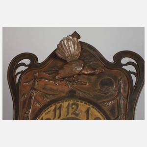 Jugendstil-Wanduhr Eisenguss