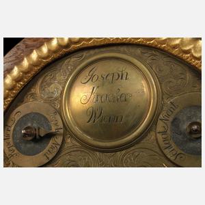 Barocke Stutzuhr Joseph Kracker Wien