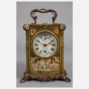 Wecker mit Motiven nach Alphonse Mucha