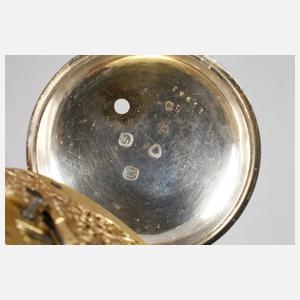 Spindeltaschenuhr Silber