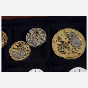 Posten Uhrwerke von Taschen- und Armbanduhren