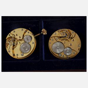 Posten Uhrwerke von Taschen- und Armbanduhren