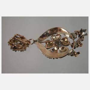 Anhänger besetzt mit Diamantrosen