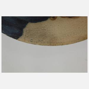 Feiner Medaillonanhänger mit Perlenbesatz