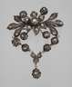 Brosche mit Diamantrosen