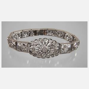 Prächtiges Armband mit Diamantrosen