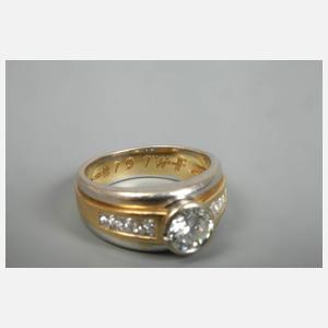 Damenring mit Brillantbesatz