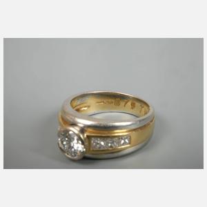 Damenring mit Brillantbesatz