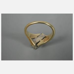 Damenring mit zwei Brillanten