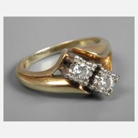 Damenring mit zwei Brillanten111