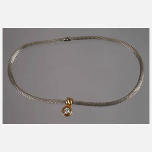 Diamantanhänger an Kette