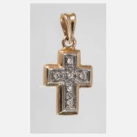 Kreuzanhänger mit Diamanten111