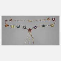 Collier mit Brillanten und Steinbesatz111