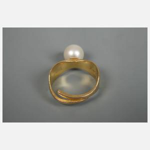 Damenring mit Perle