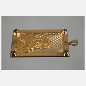 Goldanhänger Maria mit Kind