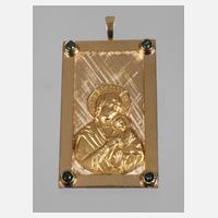 Goldanhänger Maria mit Kind111