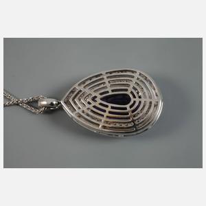 Feiner Anhänger mit Amethyst und Brillanten