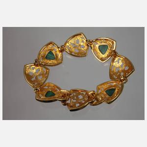 Kennedy-Armband mit Steinbesatz