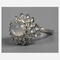 Damenring mit Mondstein und Brillanten111